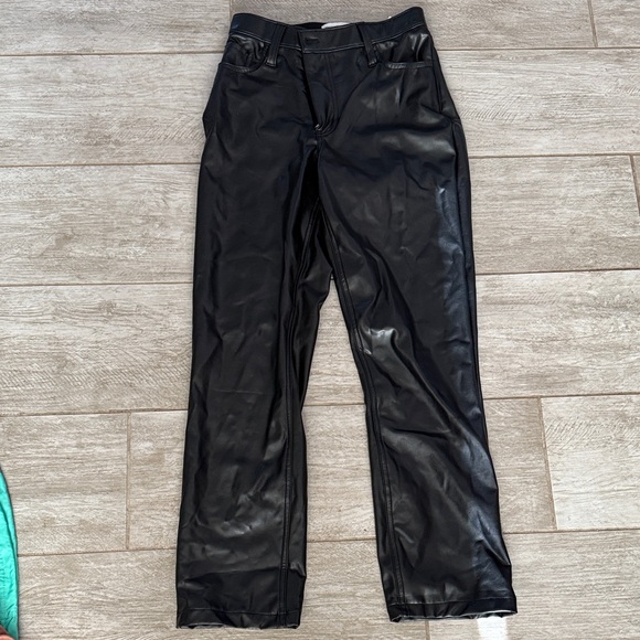 Black Women's Leather Pants - Picture 1 of 3